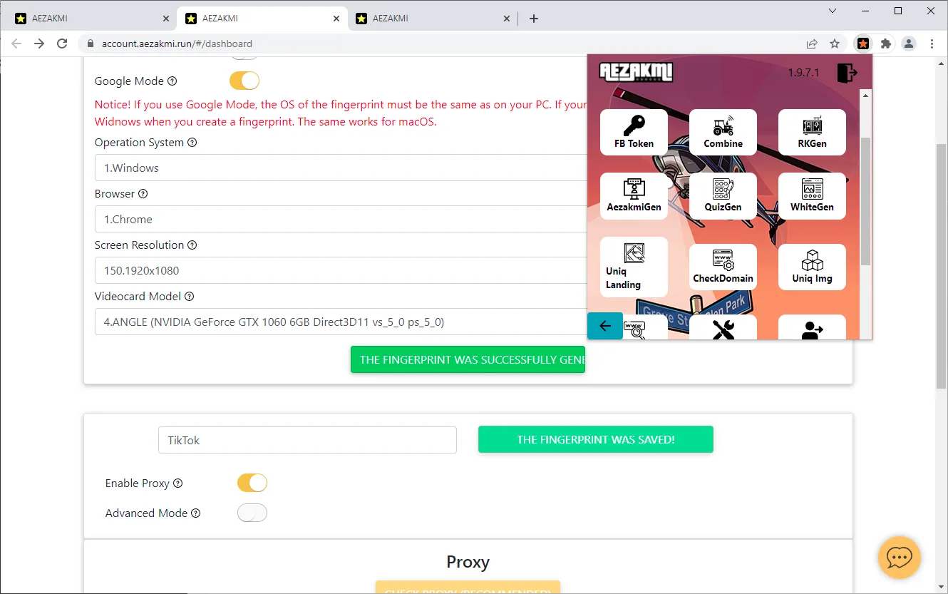 AEZAKMI Browser