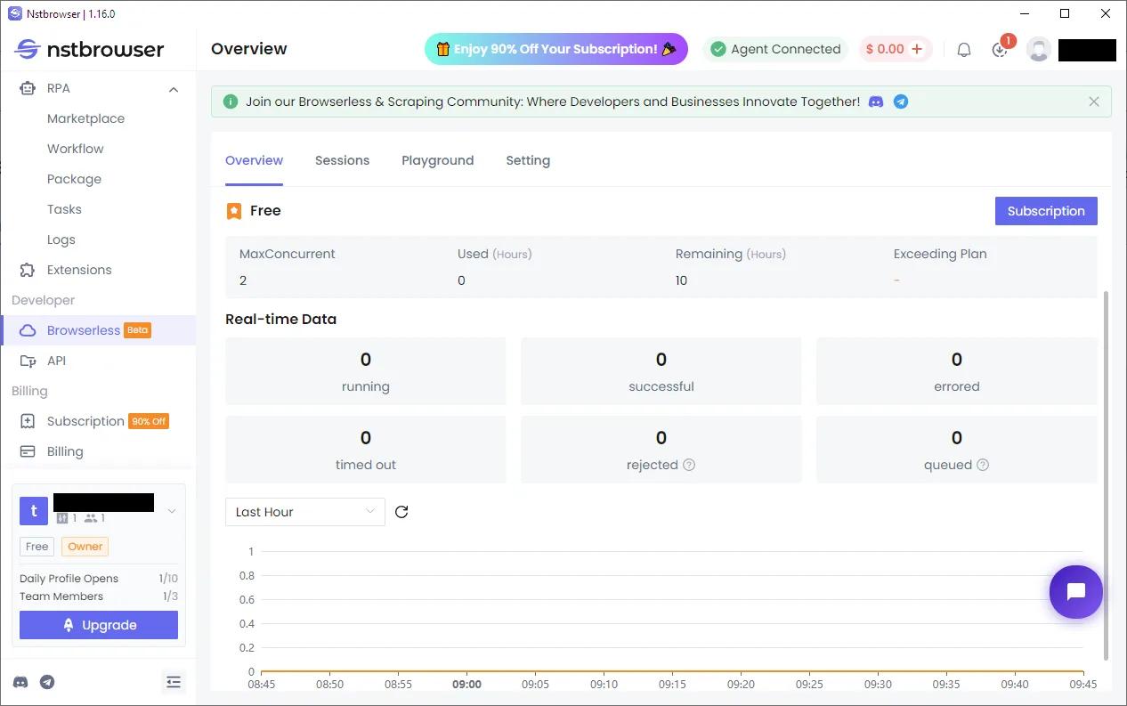 Nstbrowser browserless