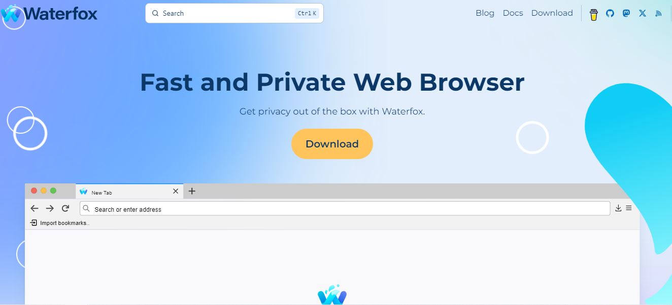 Waterfox browser