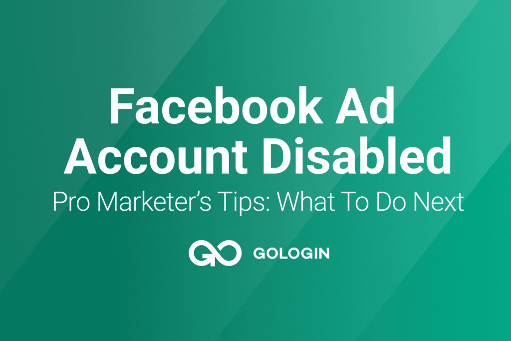 Facebook ad account disabled 