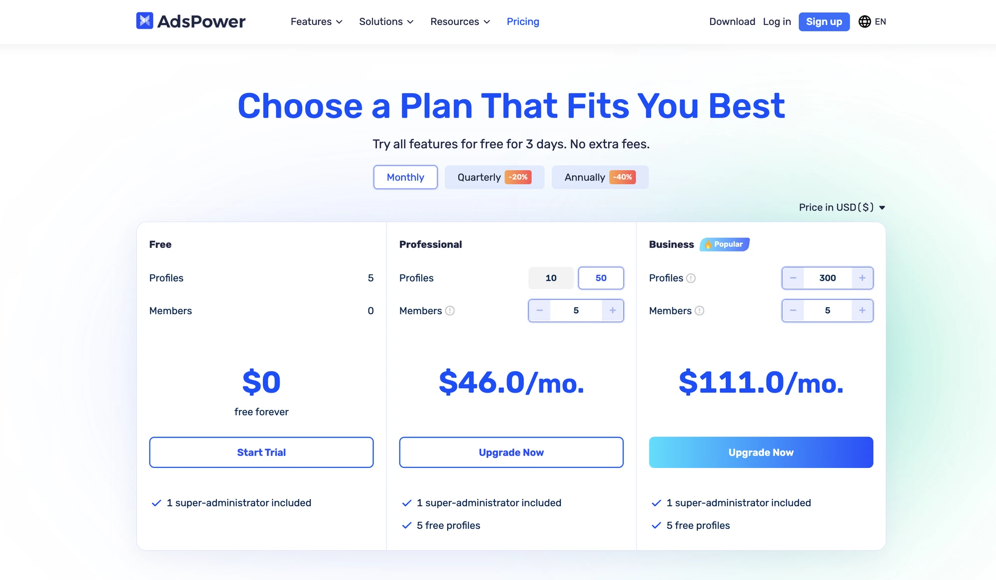 adspower price