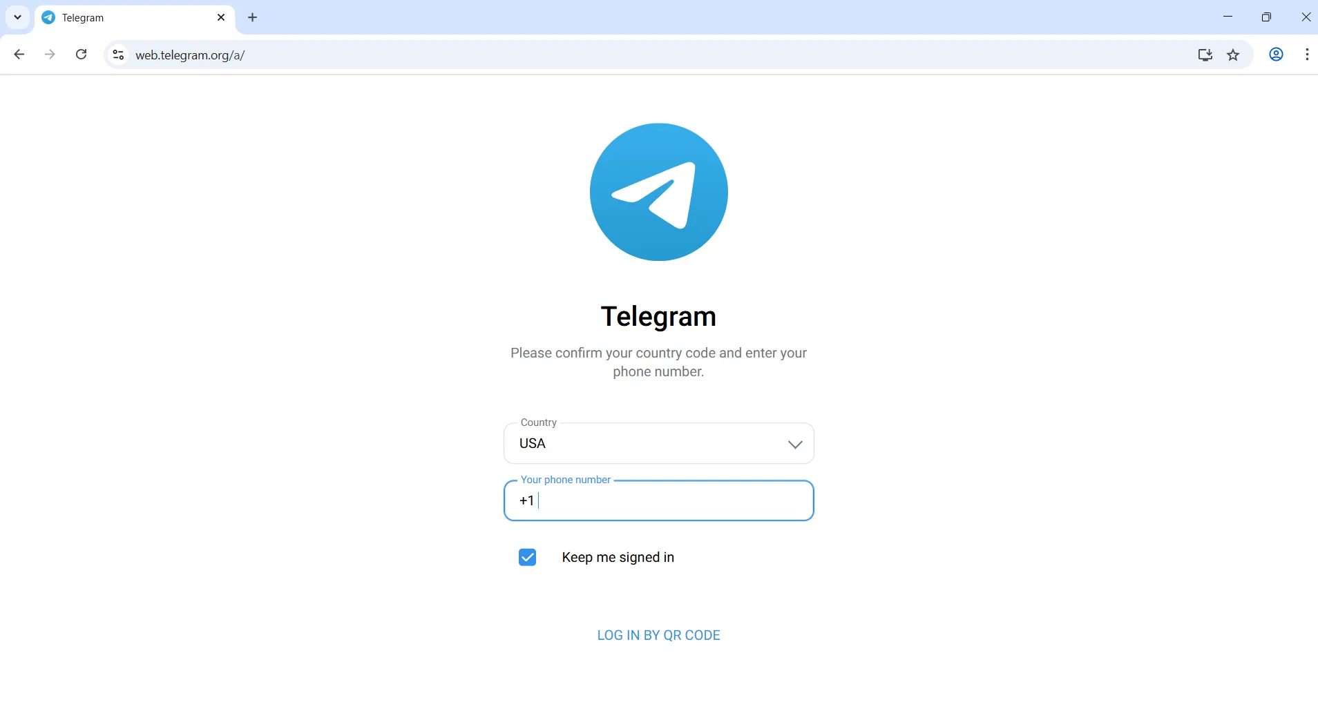 Telegram Web Login by Number 