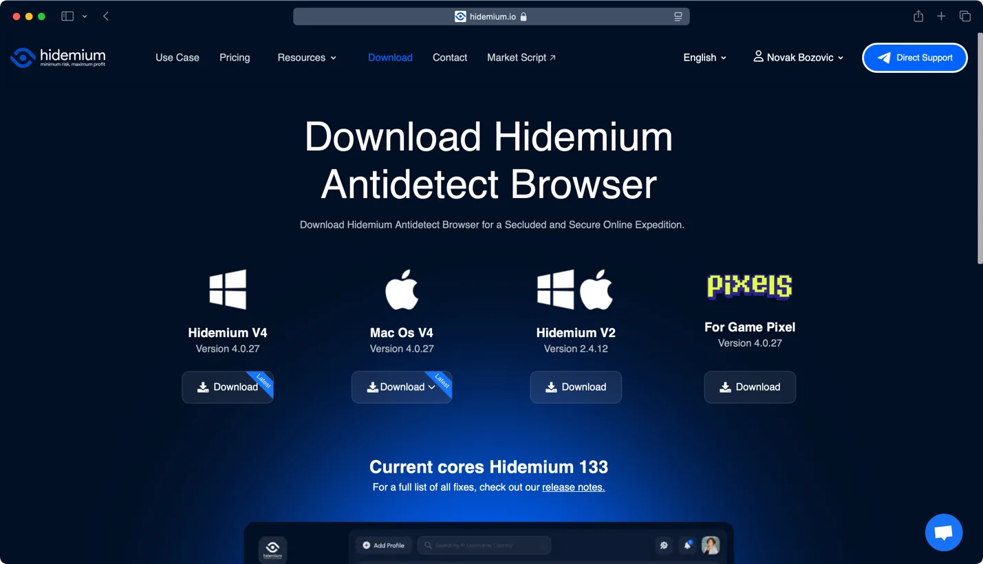 Hidemium platforms