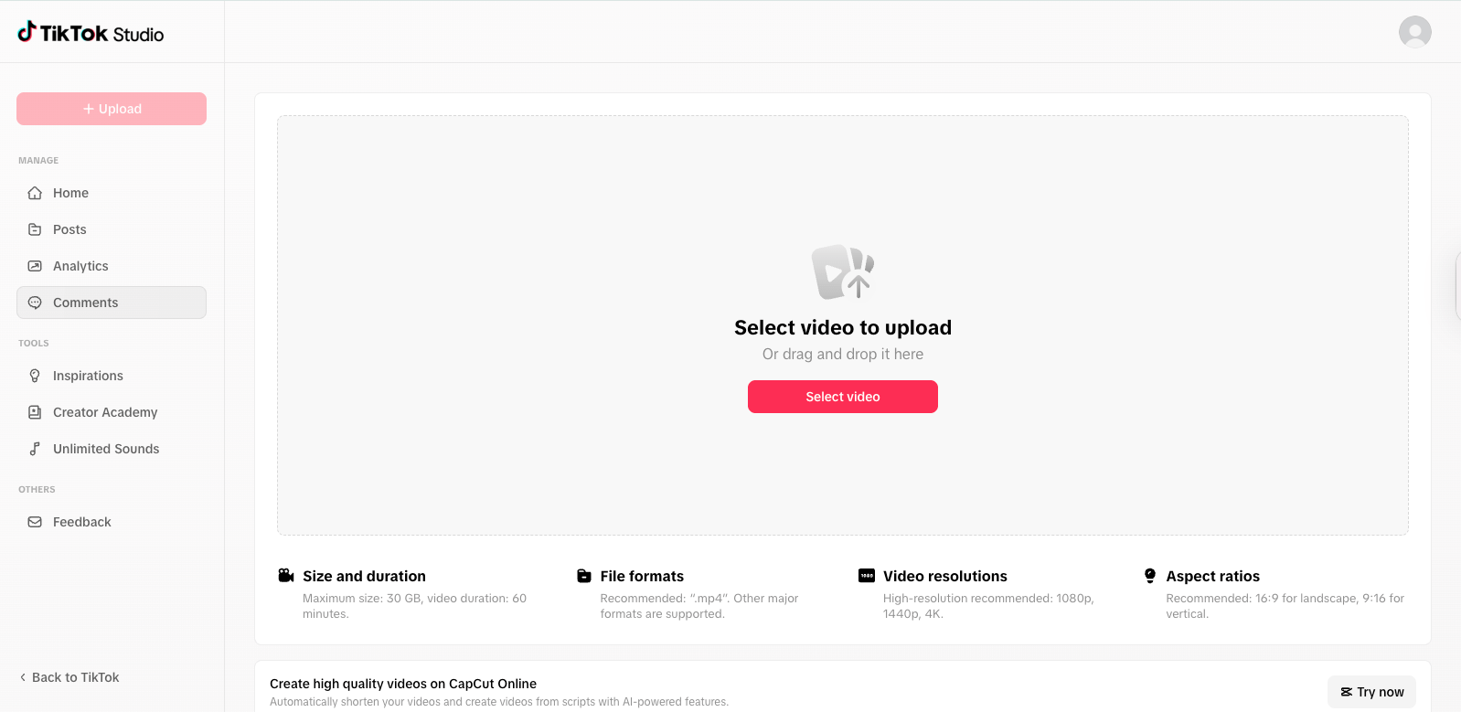 Upload and Edit Videos Directly from TikTok Web