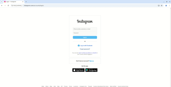 Gologin instagram web