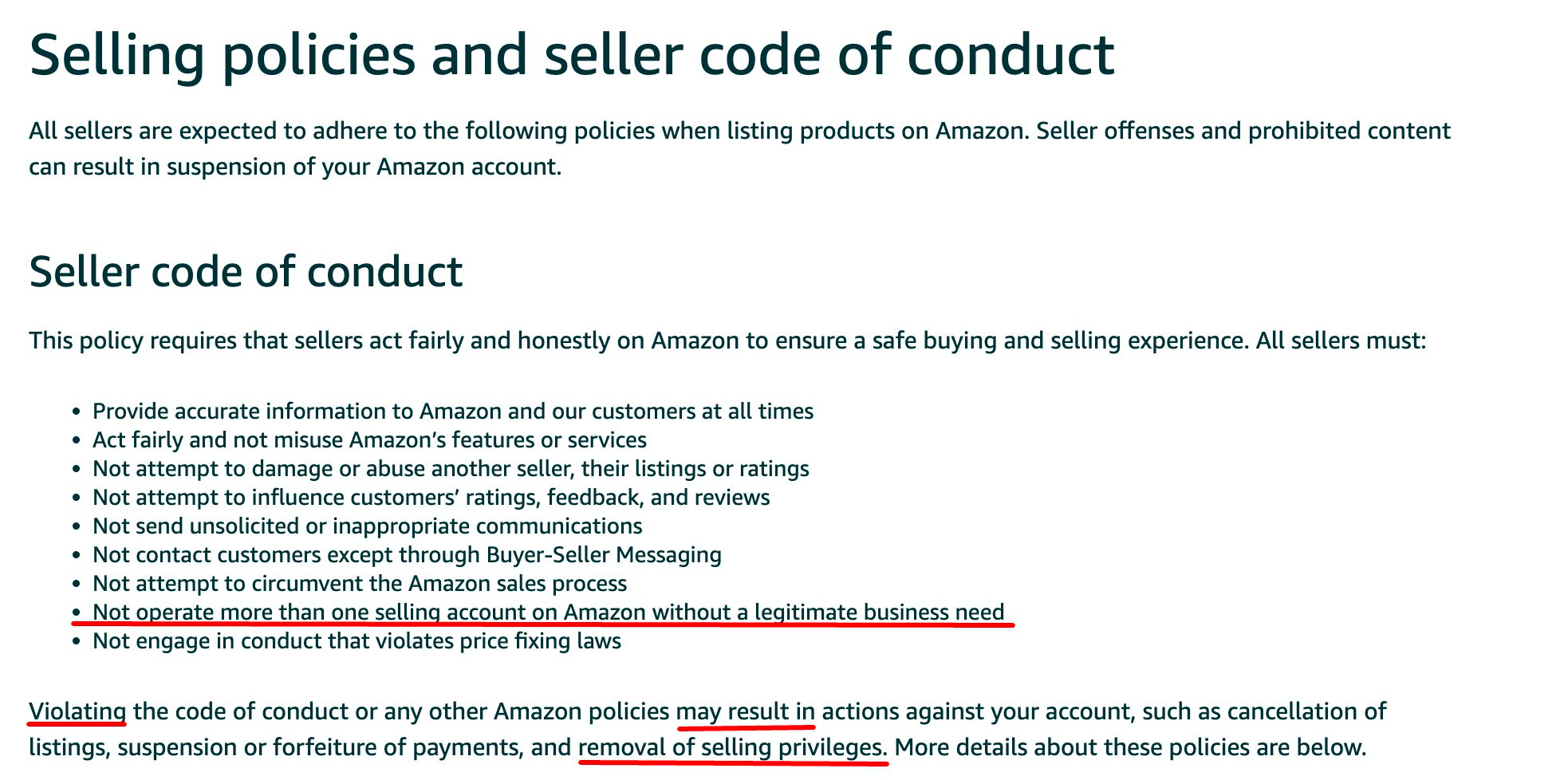 Amazon multiply accounts policy