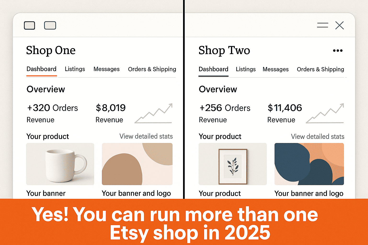 Multiple Etsy Shops