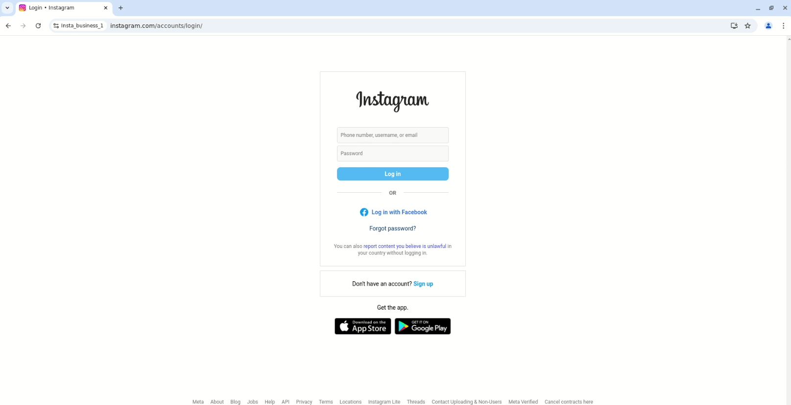  Image showing how to log in on Instagram using GoLogin antidetect browser profile.