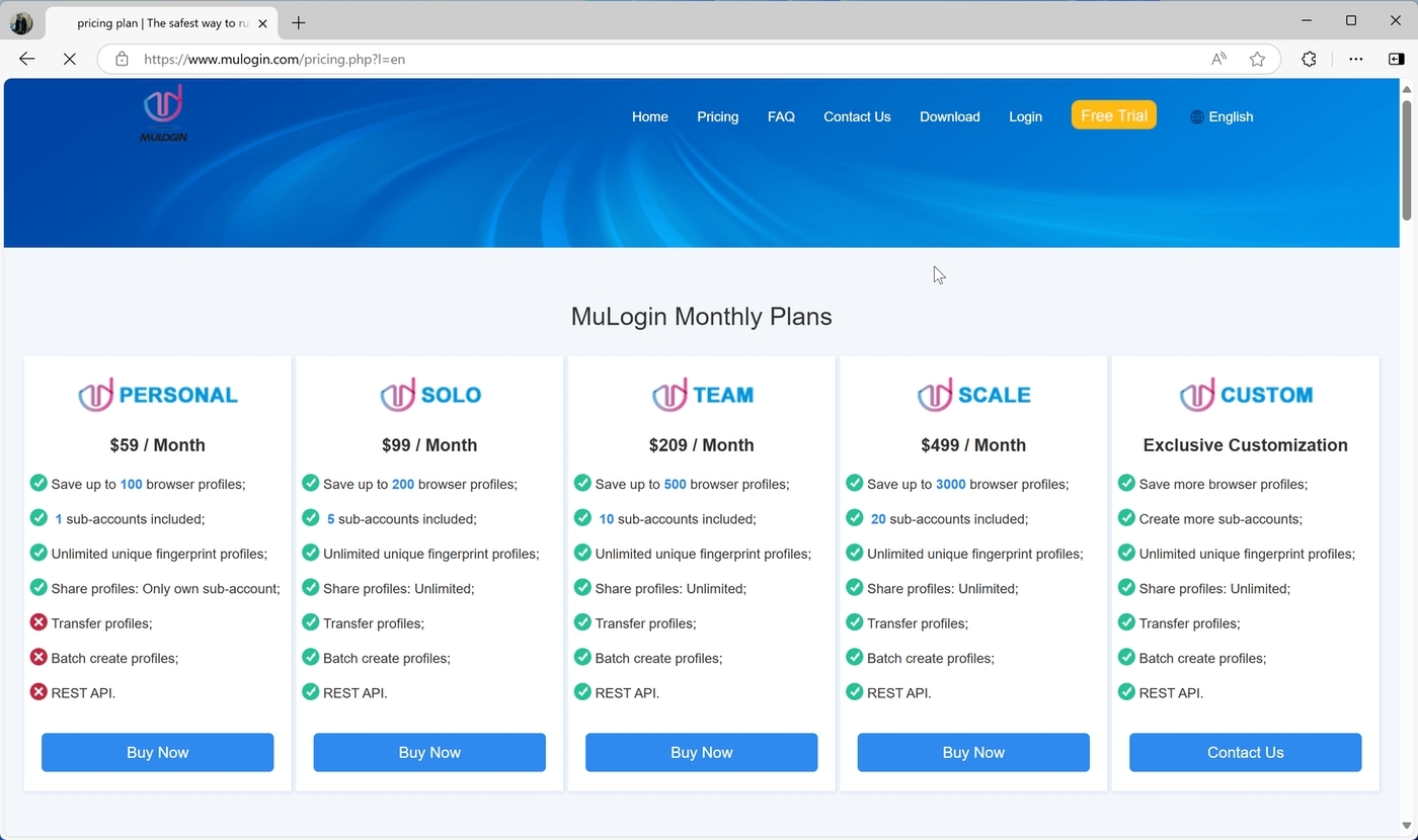 MuLogin browser