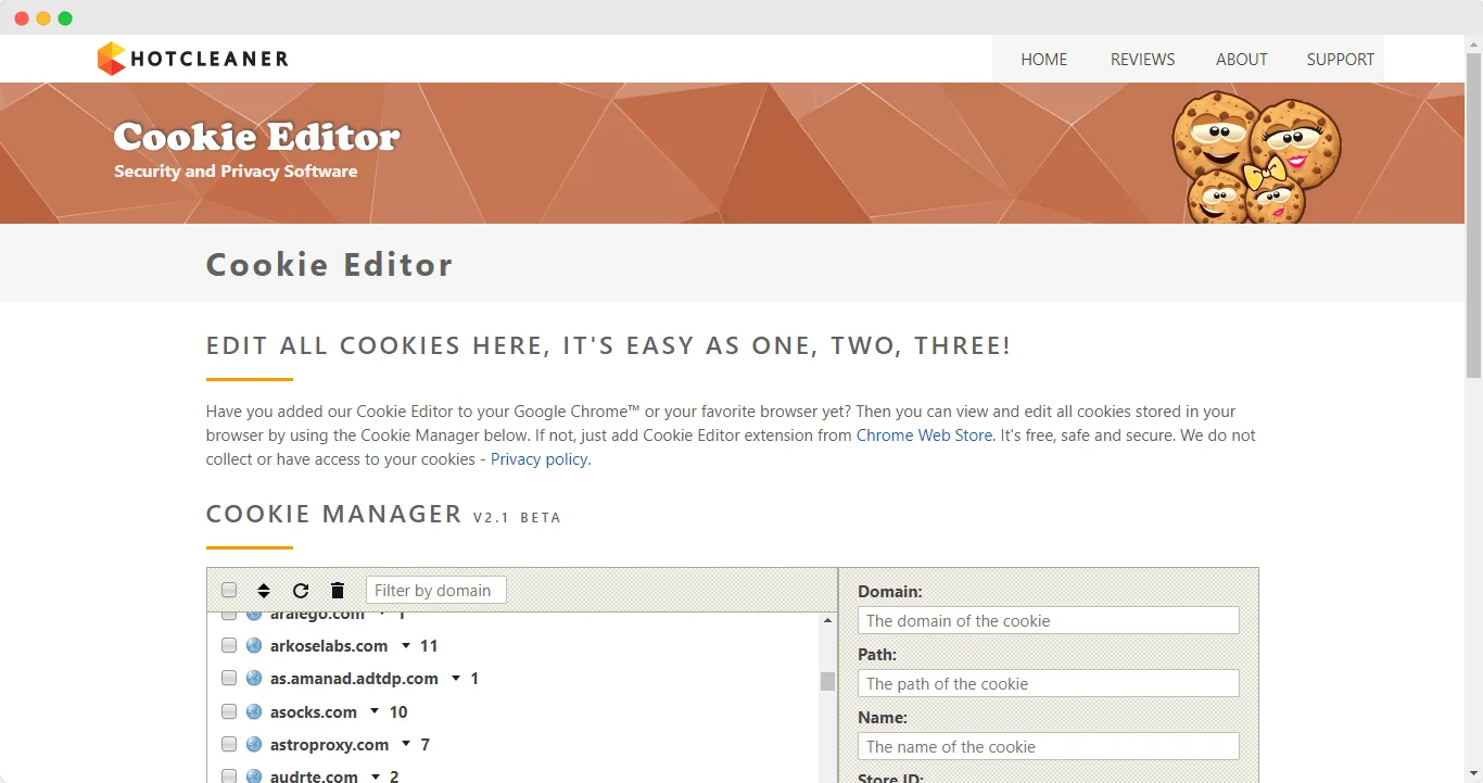 cookie editor